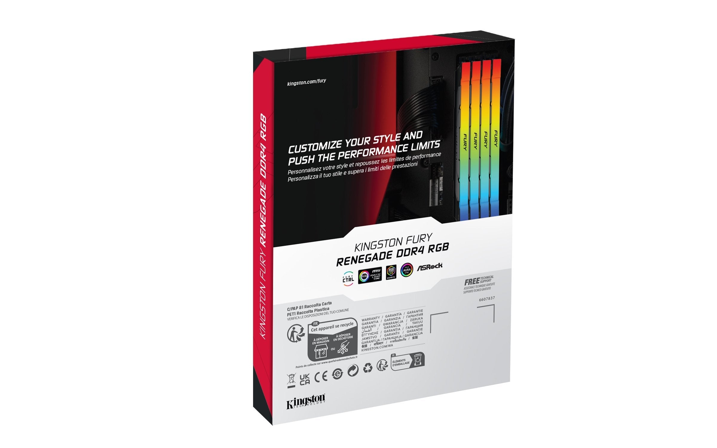 EAN 0740617338300 - Kingston Technology FURY Renegade RGB módulo de memoria 2 x 16 GB 3200 MT/s imagen 6