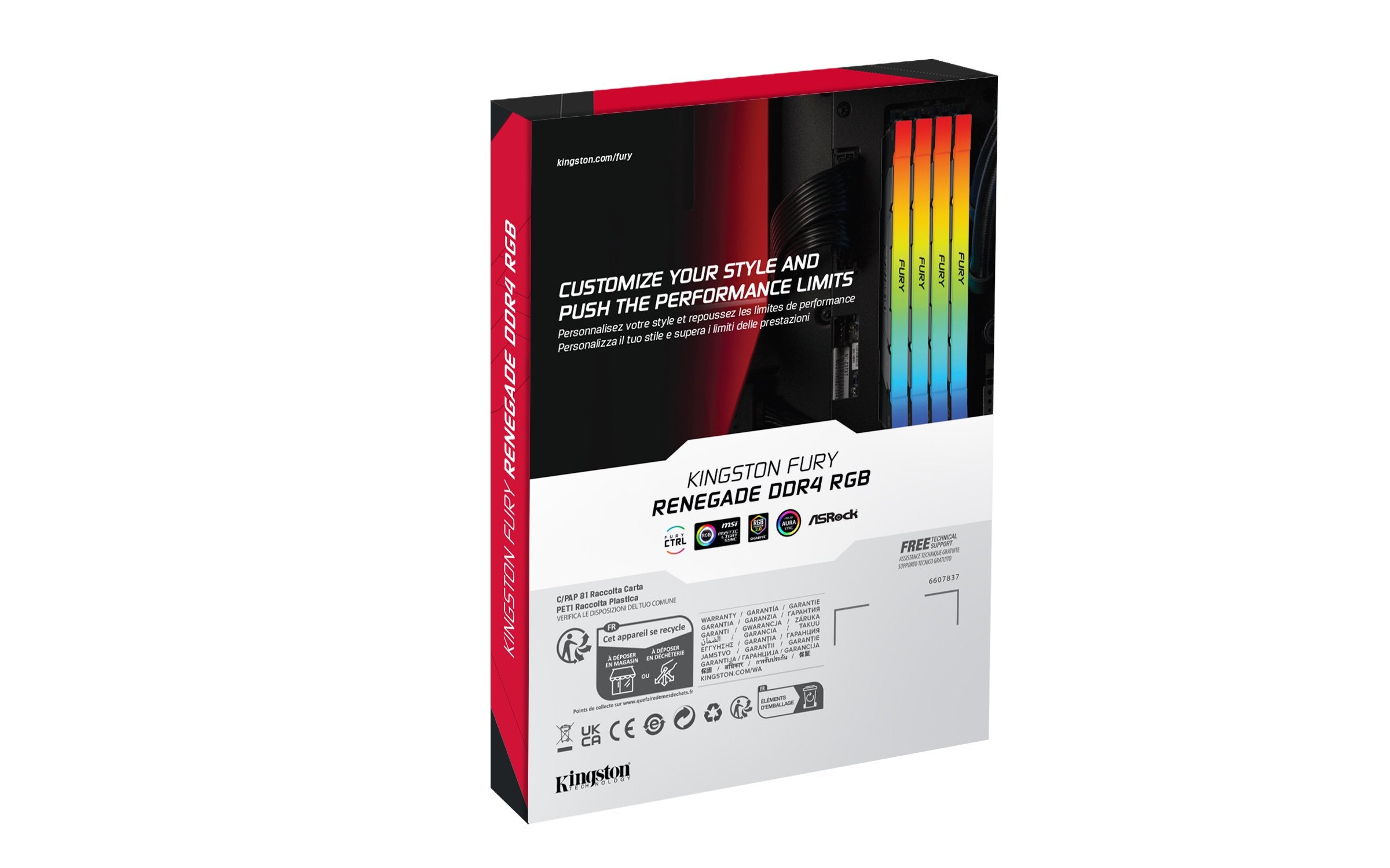 EAN 0740617338263 - Kingston Technology FURY Renegade RGB módulo de memoria 2 x 8 GB 4266 MT/s 288-pin DIMM imagen 6
