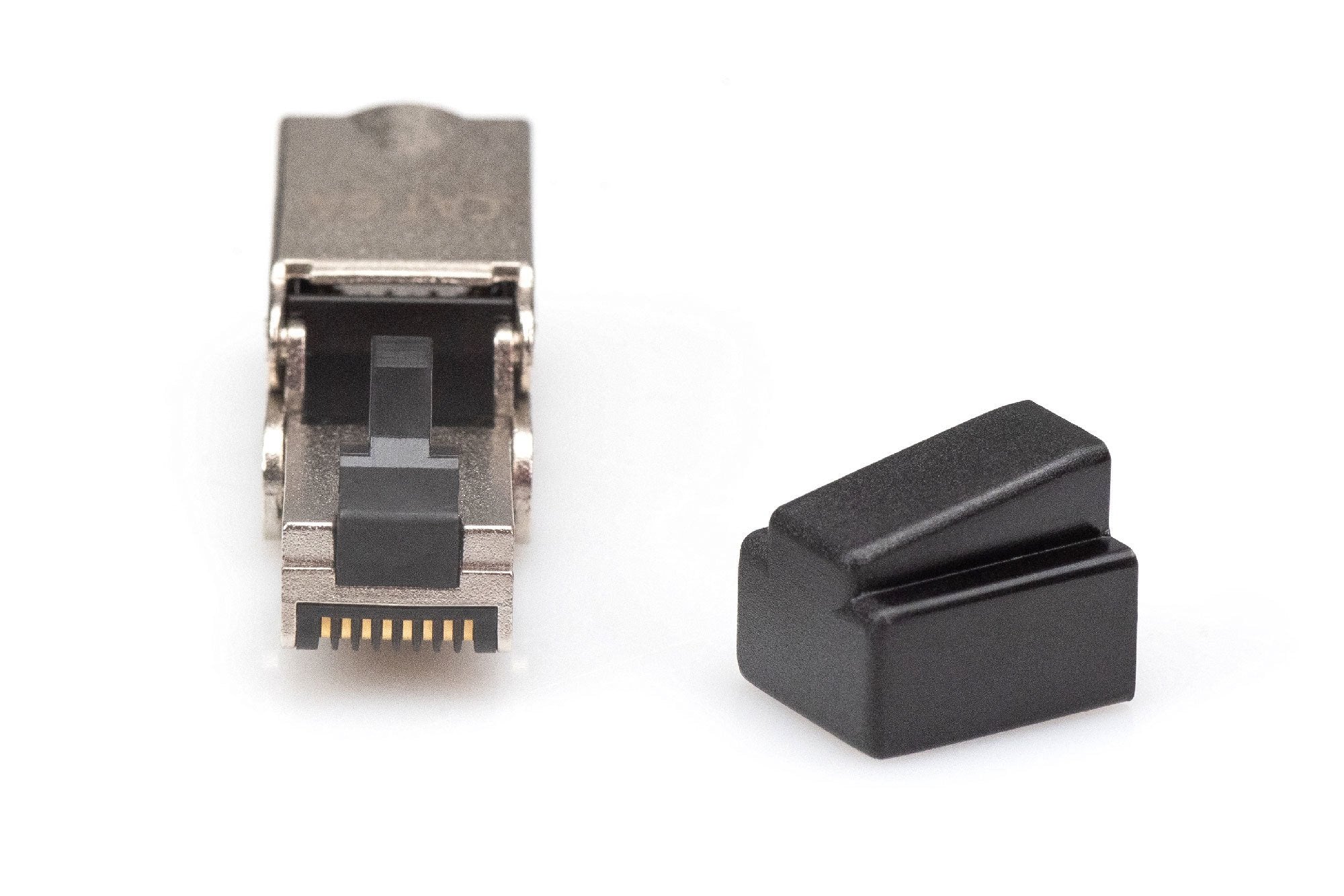 Conector De Campo Rj45 Cat.6a, Stp, Articulado Flexible Tapa Guardapolvo, Manguito De Protección Metalico Digitus