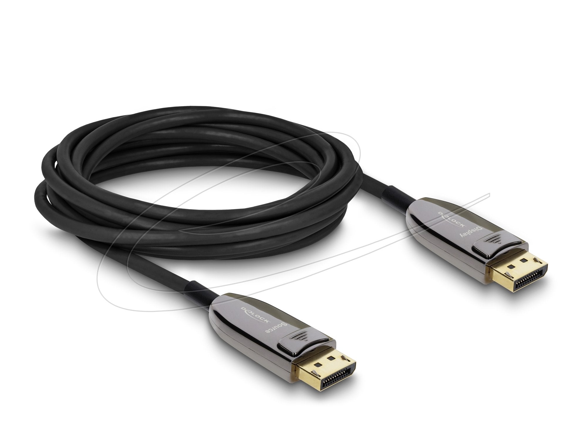 Delock Aktives Opticos Cable Displayport 2.1 8k 60 Hz 40 Gbps 5 M