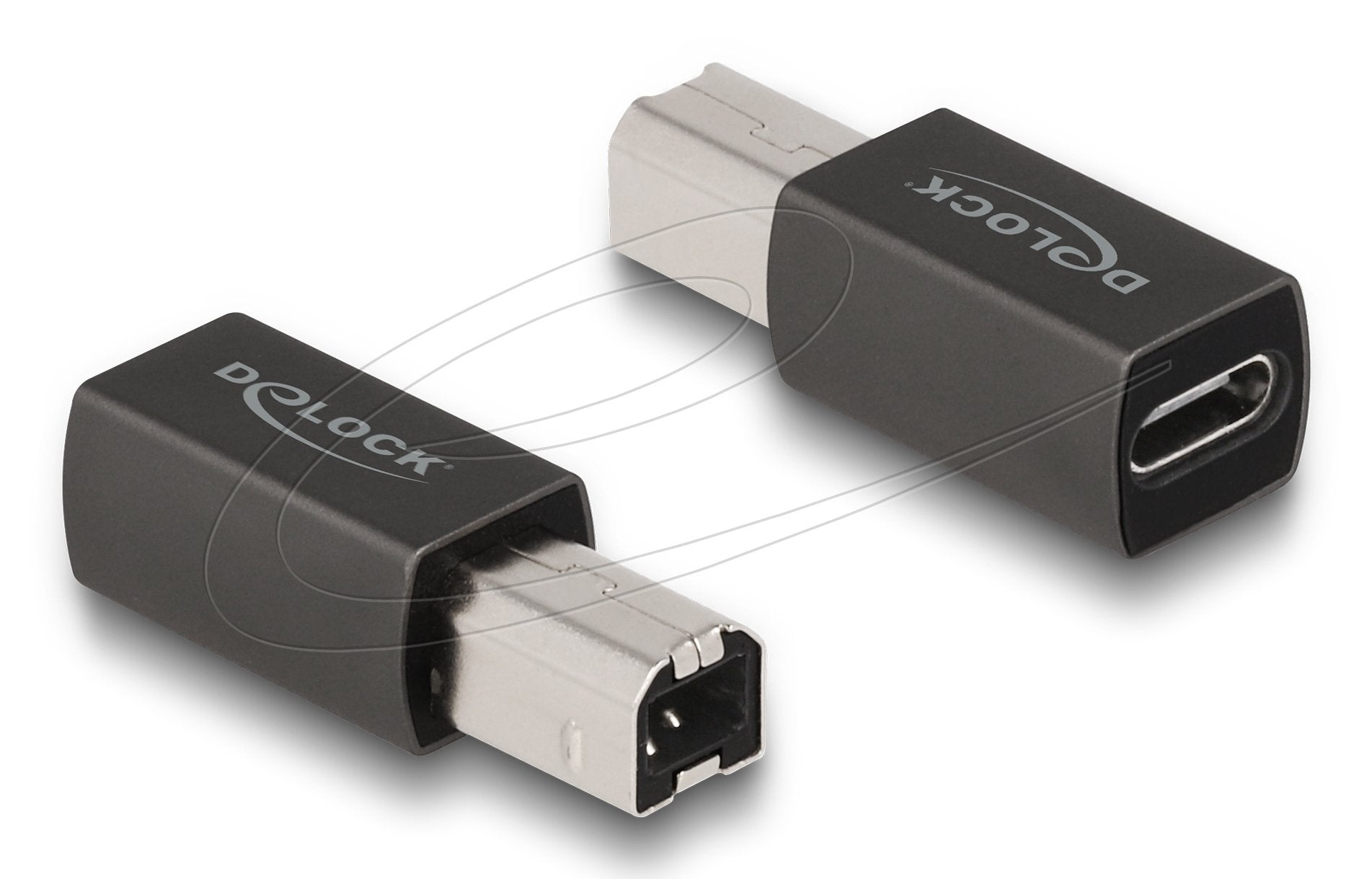 EAN 4043619658398 - DeLOCK 65839 cambiador de género para cable 1 x USB Type-C 1 x USB 2.0 Type-B Antracita imagen 1