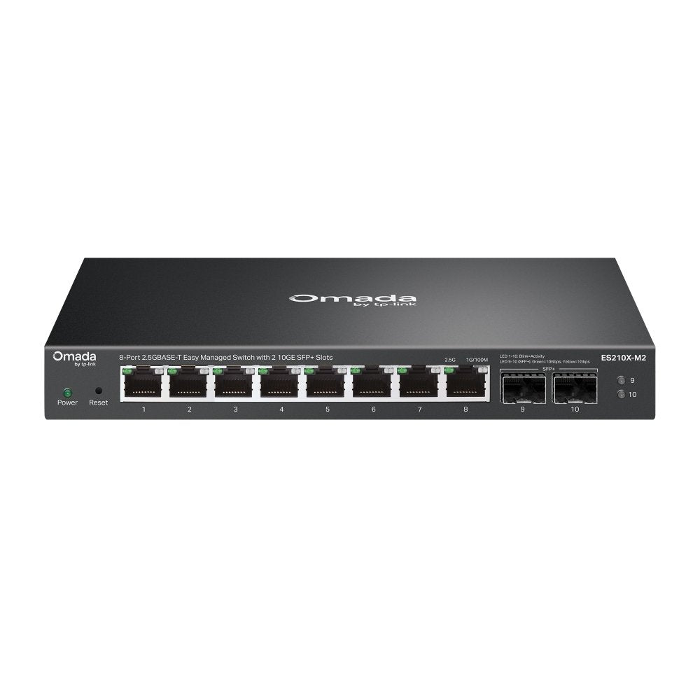 Switch Omada Es210x-M2 8-Port Easy Managed Switch With 2 10ge Sfp+ Slots