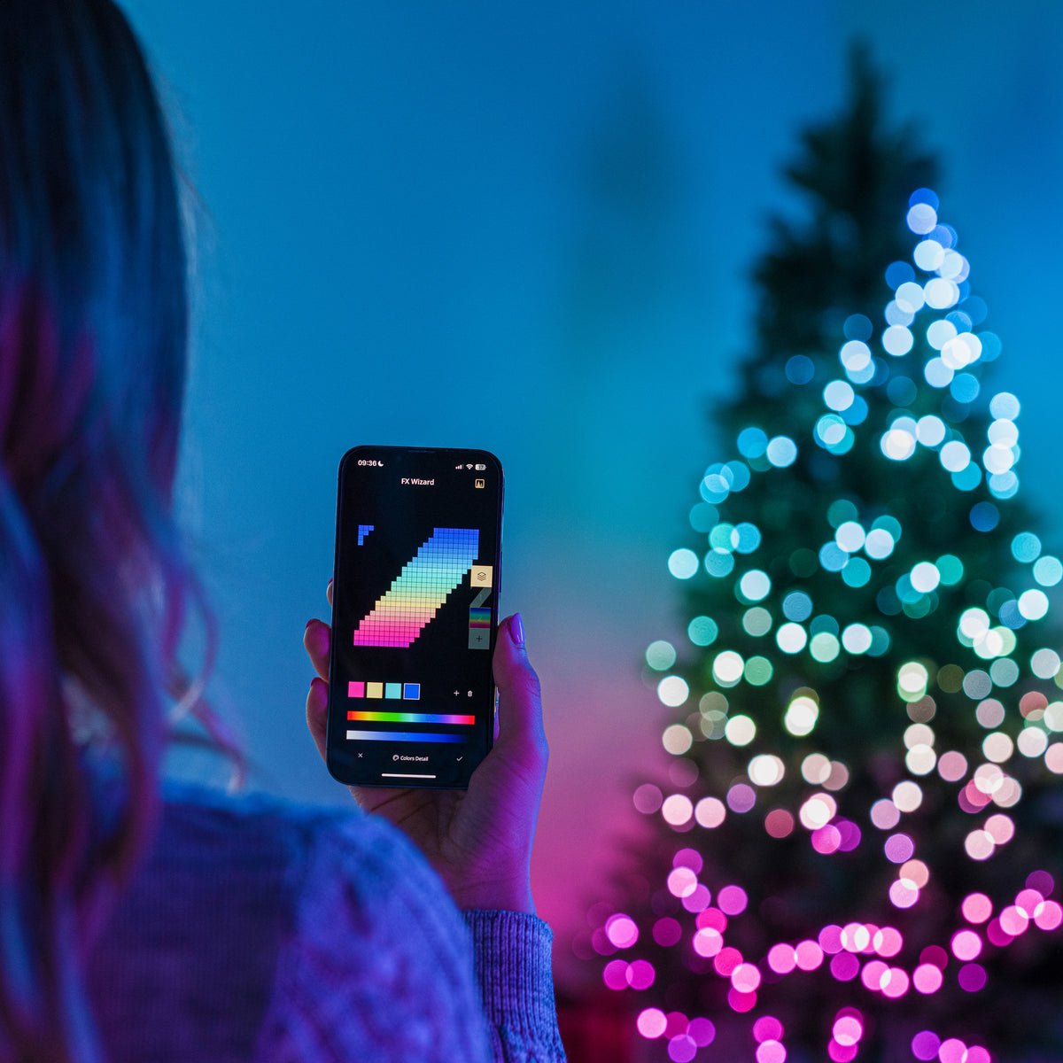 Caramelos Twinkly  100 Leds Rgb Perel Shape, Cable Verde, Usb-C