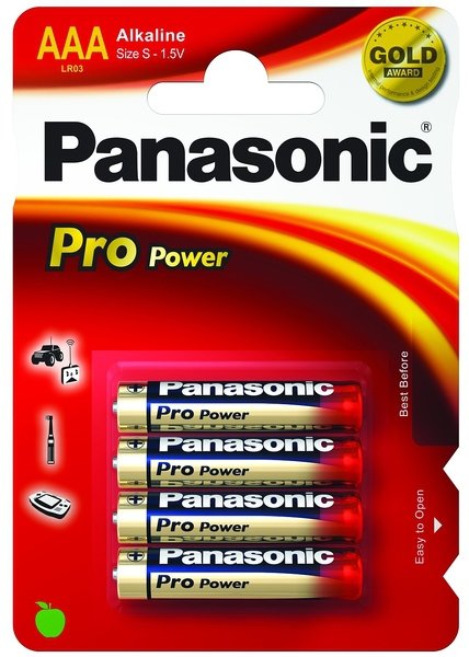 Pila Alkalina  Panasonic Propower Lr03 Aaa (Blister 4 Pilas)