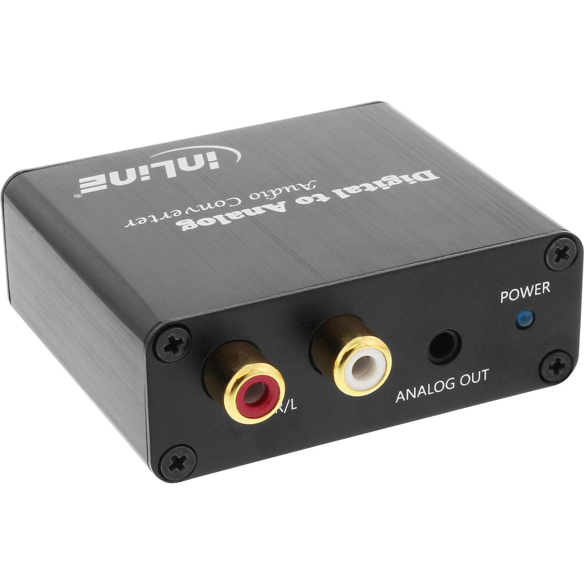 Convertidor De Audio Inline Toslink Digital A Analógico Y Entrada Rca A Estéreo Rca