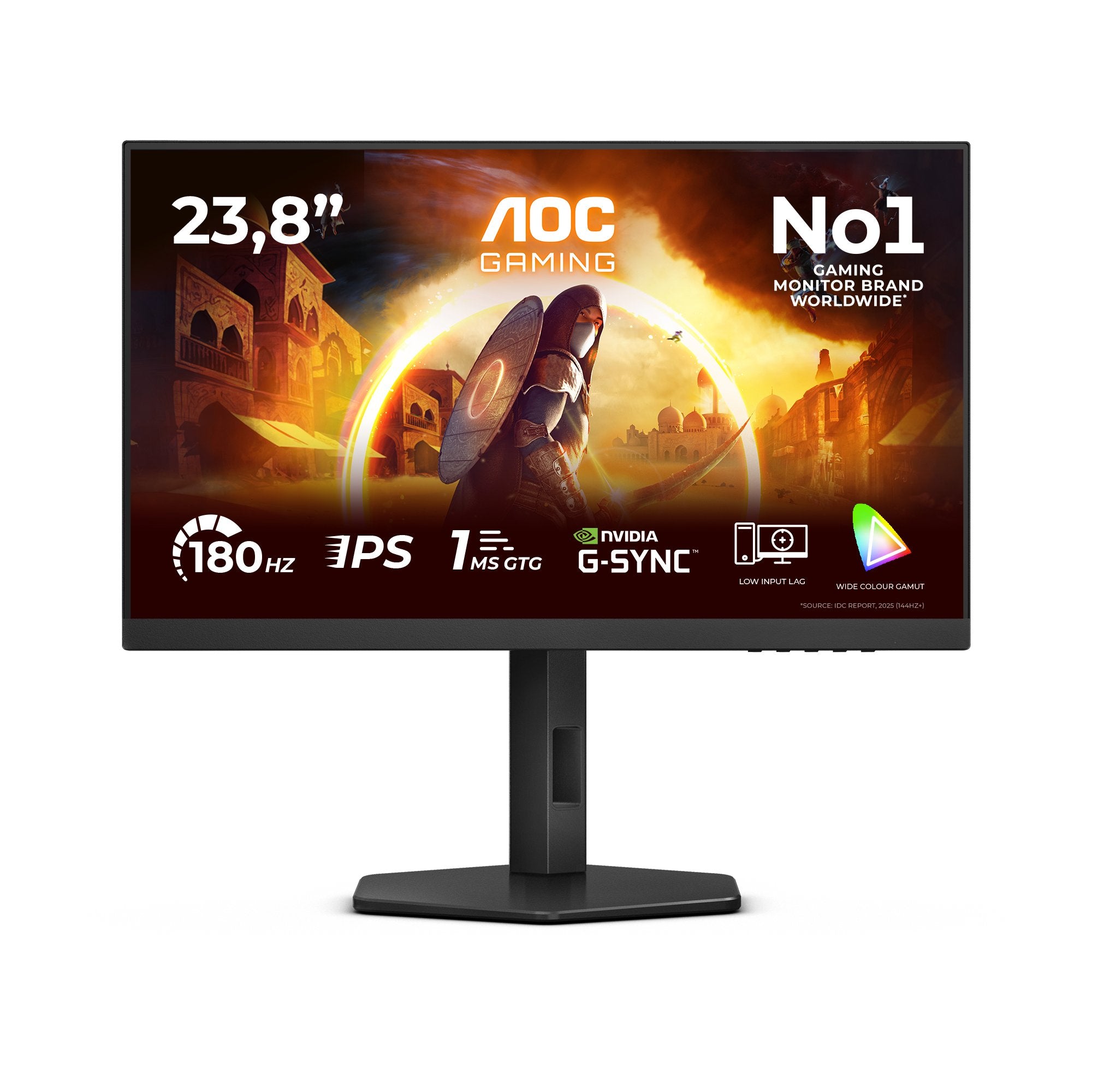 EAN 4038986181402 - AOC 24G4X pantalla para PC 60,5 cm (23.8") 1920 x 1080 Pixeles Full HD LCD Negro, Gris imagen 1