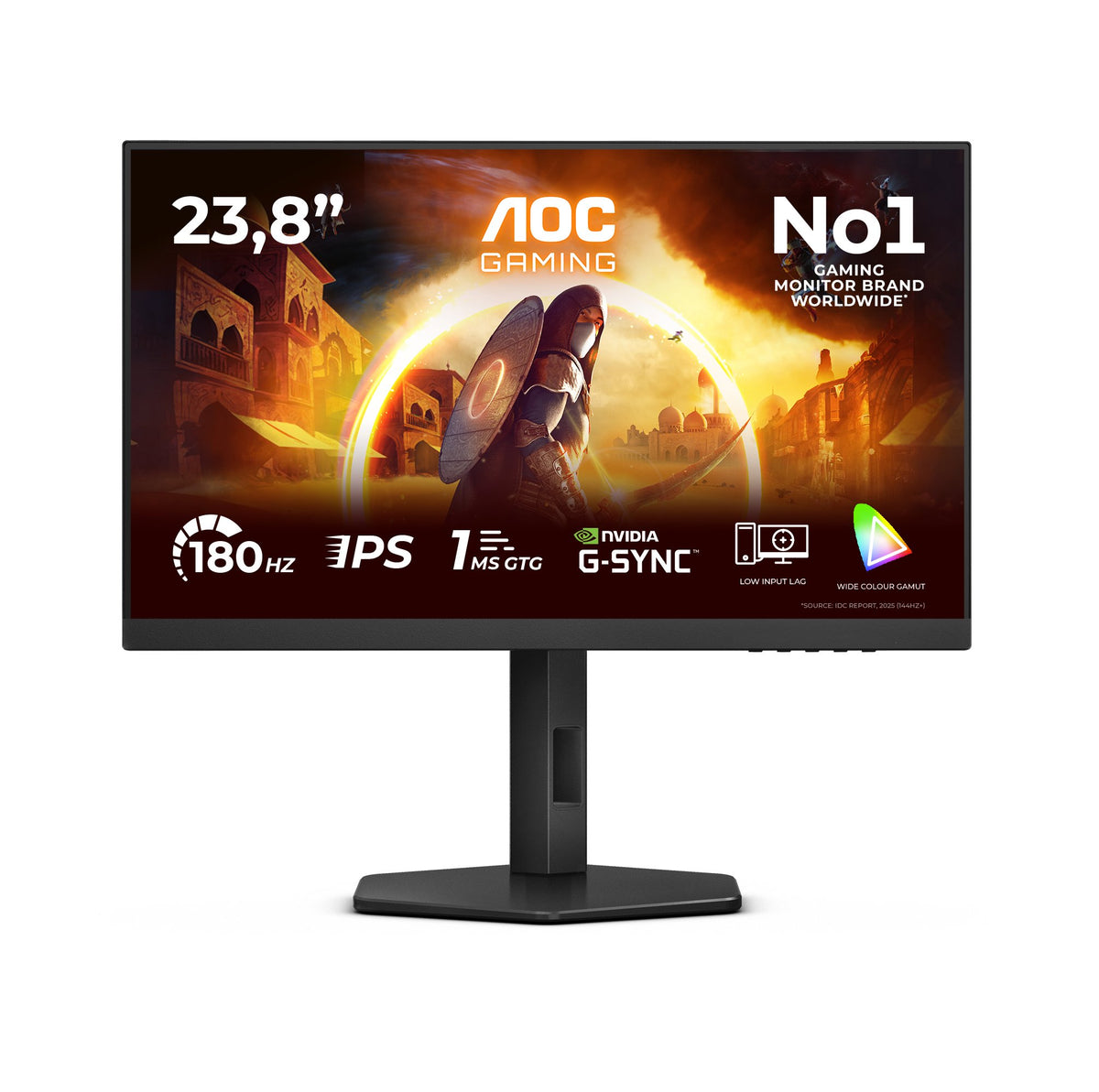 EAN 4038986181402 - AOC 24G4X pantalla para PC 60,5 cm (23.8") 1920 x 1080 Pixeles Full HD LCD Negro, Gris imagen 1