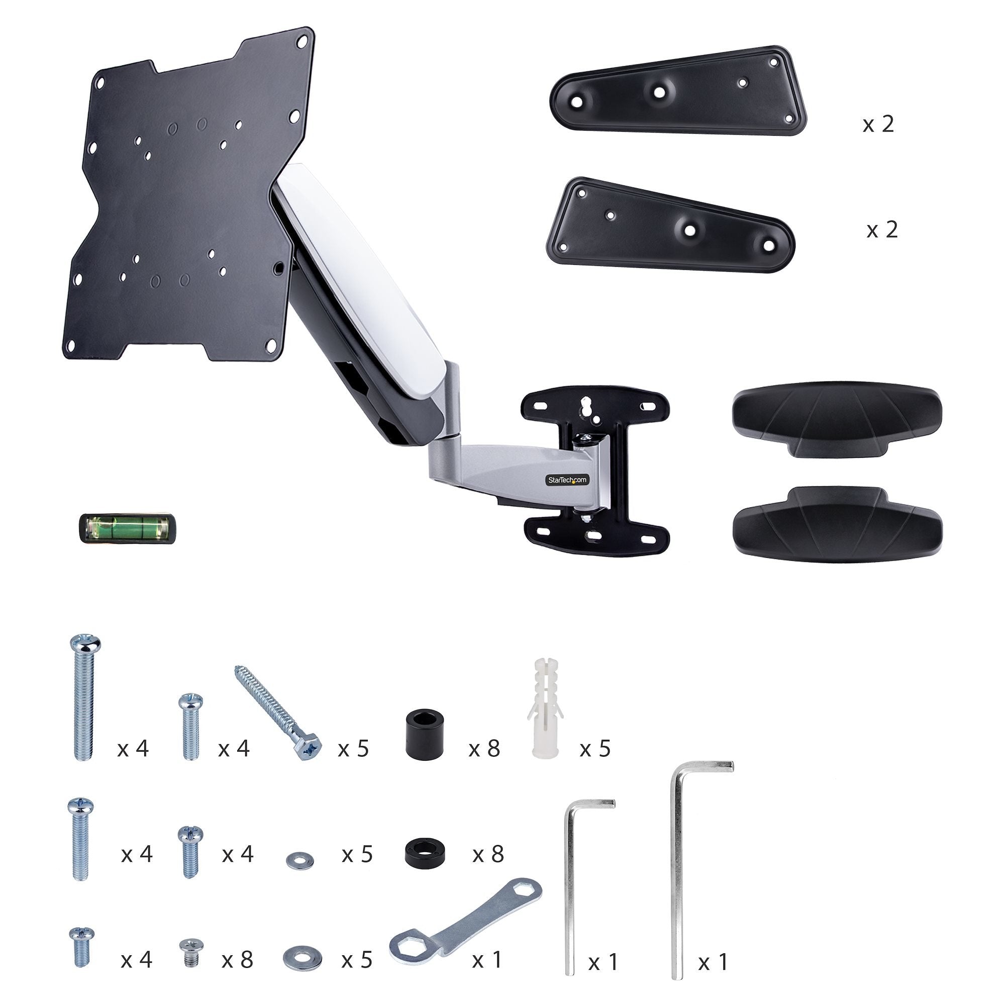 Startech Soporte Vesa De Pared Para Tv De 23 A 55 Pulgadas  Ajustable Con Movimiento Total