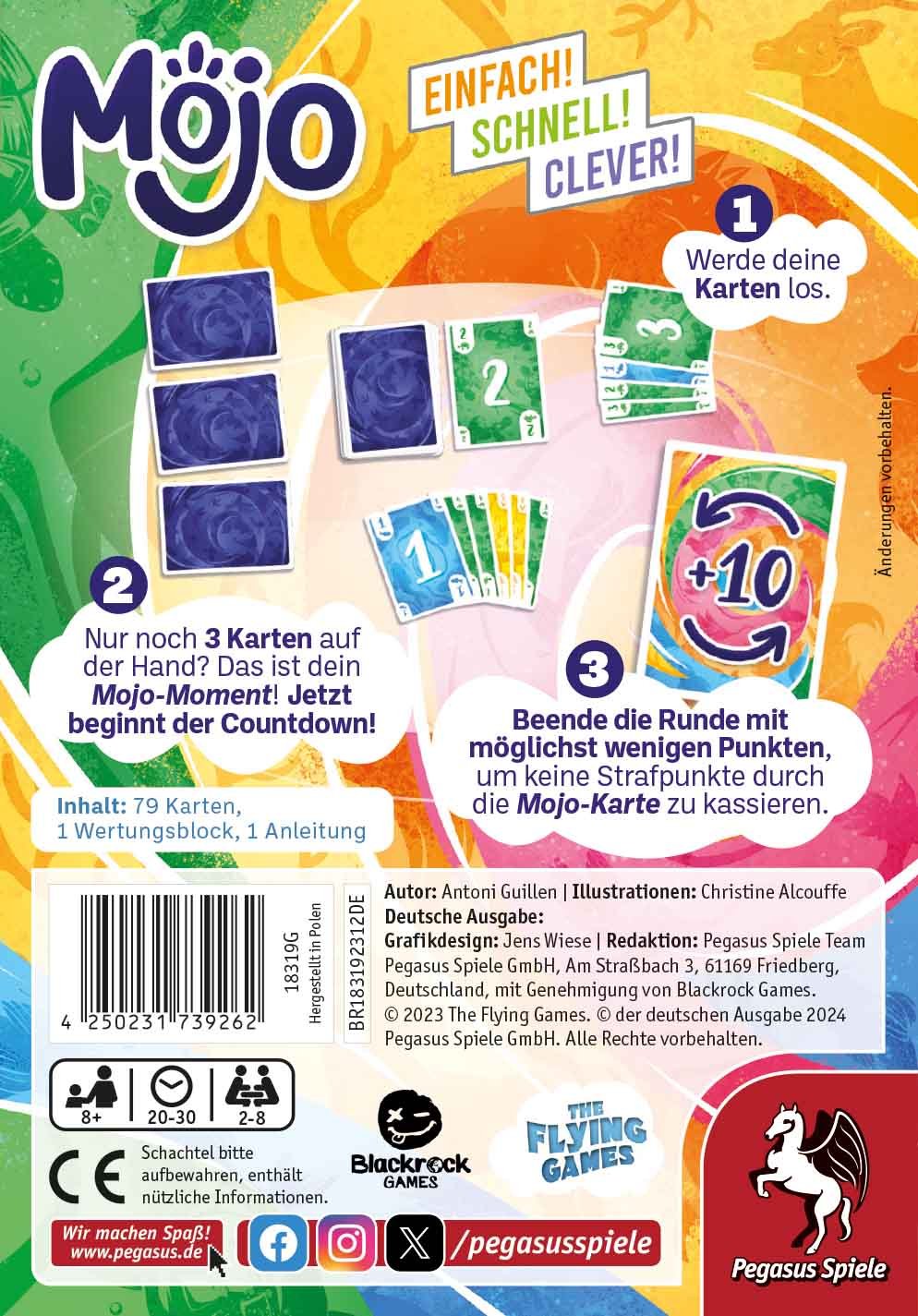 EAN 4250231739262 - Pegasus Mojo 30 min Juego De Cartas Familia imagen 4