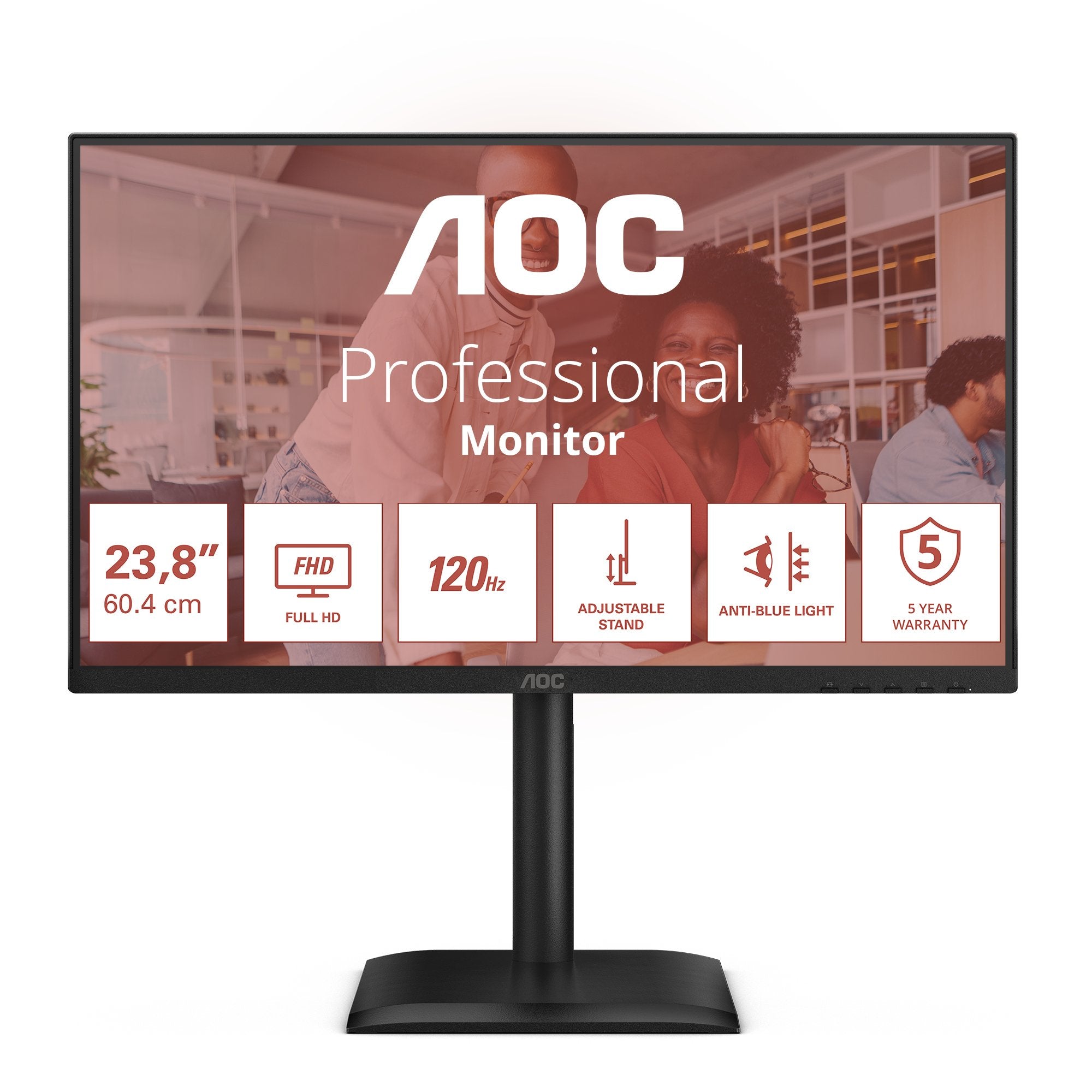 EAN 4038986142786 - AOC E4 24E4CV pantalla para PC 60,5 cm (23.8") 1920 x 1080 Pixeles Full HD LED Negro imagen 1