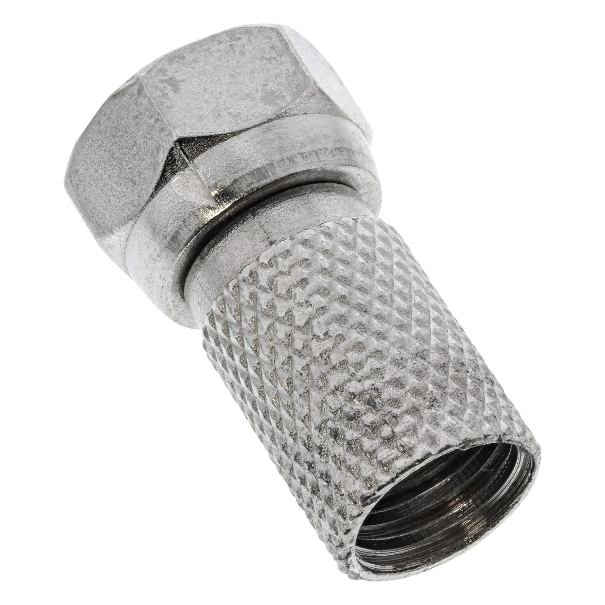Conector Inline Tipo F-Plug Para Cable Coaxial Con Cubierta De Cable De 7 Mm