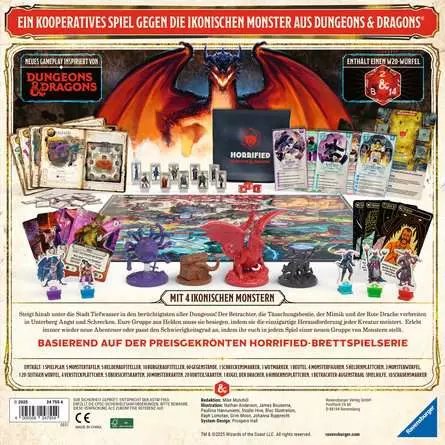 Ravensburger Horrified Dungeons & Dragons, Juego De Mesa 24755