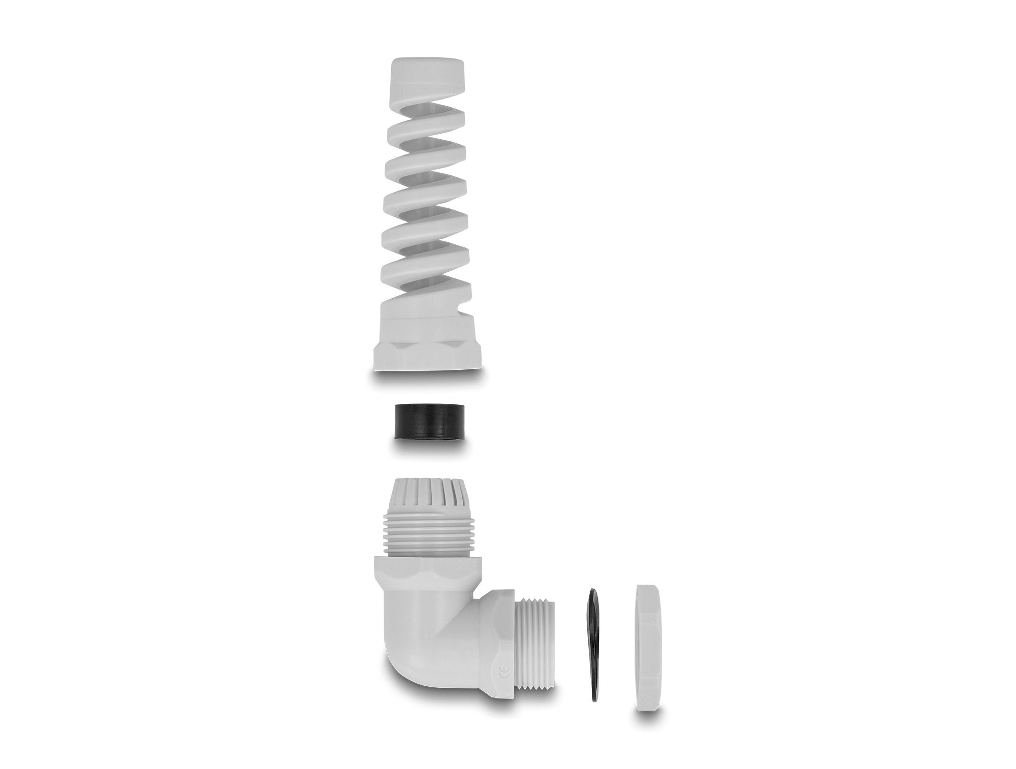 Delock 60584 Prensaestopas Con Alivio De Tensión Ángulo De 90 ° Pg11 Gris