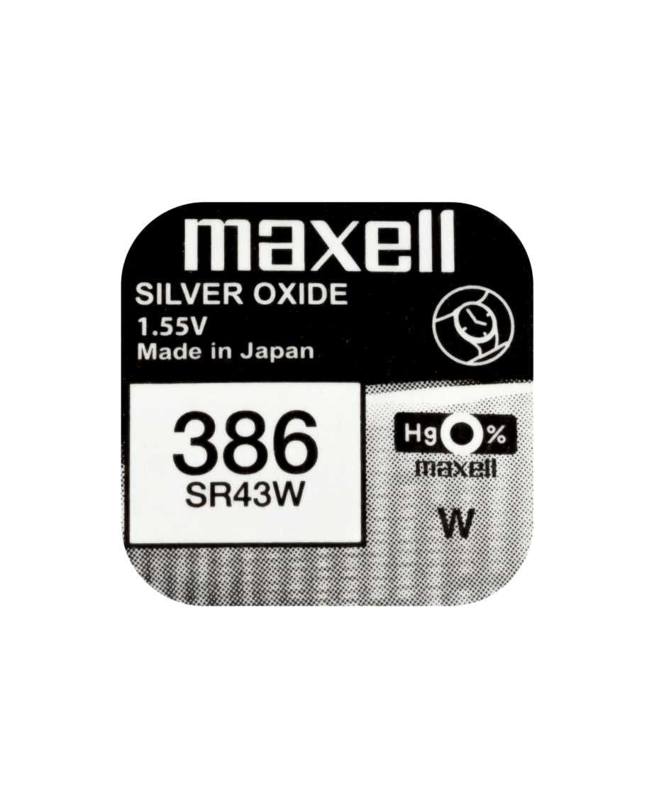 Maxell Pila Oxido Plata (386) Sr43w Blister*1 Eu 0% Mercurio