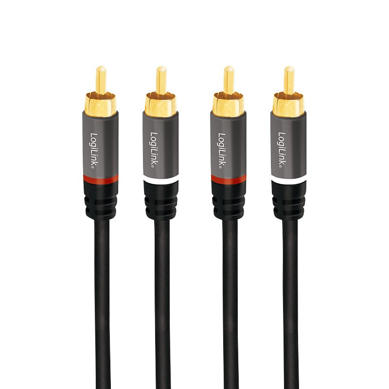 EAN 4052792052459 - LogiLink CA1208 cable de audio 7,5 m 2 x RCA Negro imagen 2
