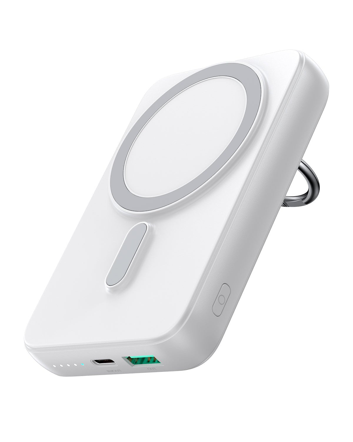 Joyroom Jr-W050 10000mah 20w Magsafe Z Ringiem I Podstawka Bialy