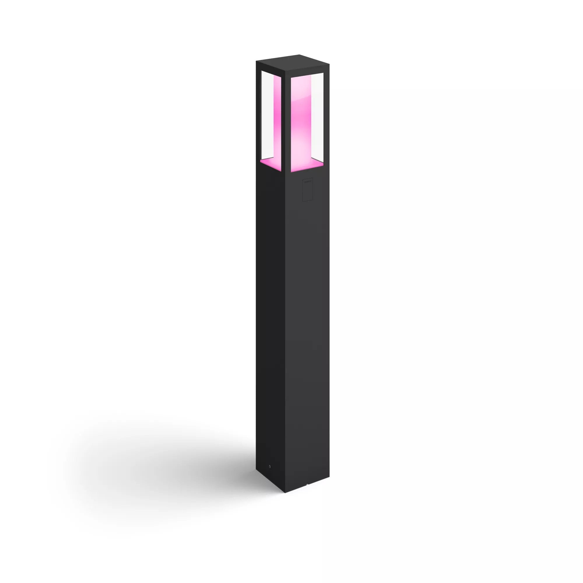 Poste Para Exteriores Philips Impress, Blanco Y Ambiente De Color, Led Integrado De 8 W, Antracita