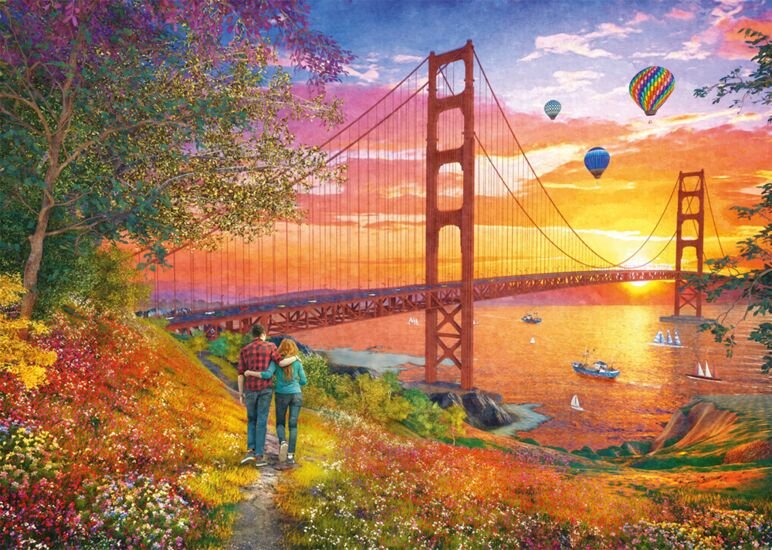 Puzzle Schmidt Games Camina Hasta El Puente Golden Gate 59773 (2000 Piezas)