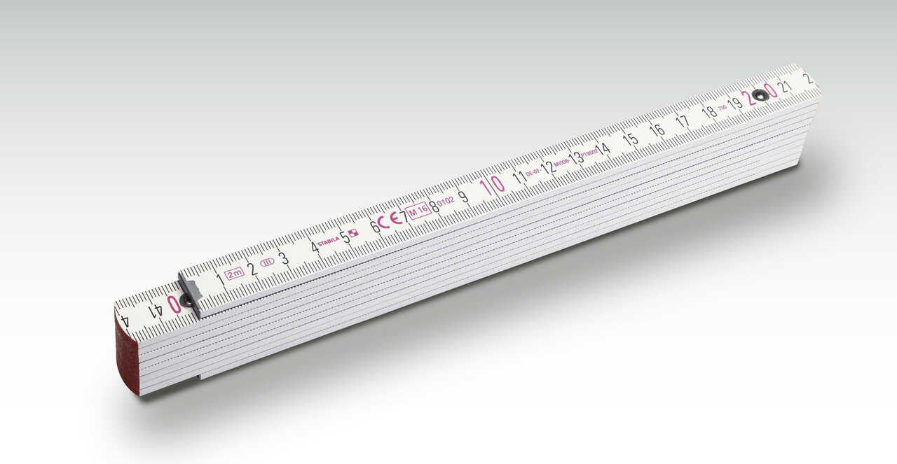 Cinta Metrica   Stabila Buk 1707 Biala, 2m