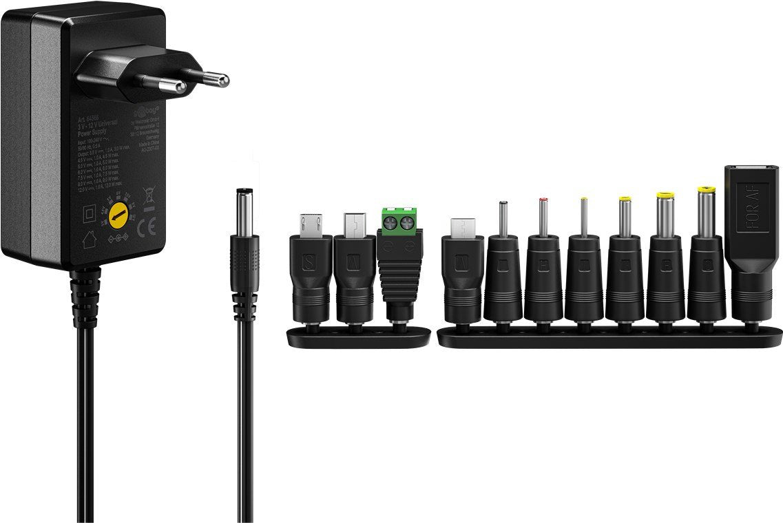 EAN 4040849645716 - Goobay 64571 adaptador e inversor de corriente Interior 7,2 W Negro imagen 3