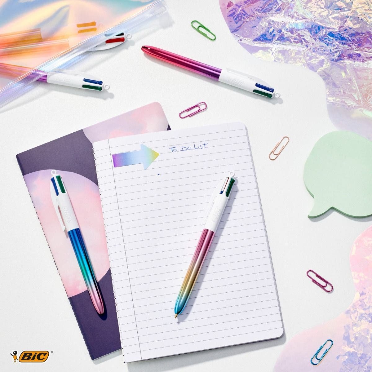Bic Bolígrafo 4 Colores Gradient Caja 12 C/Surtidos