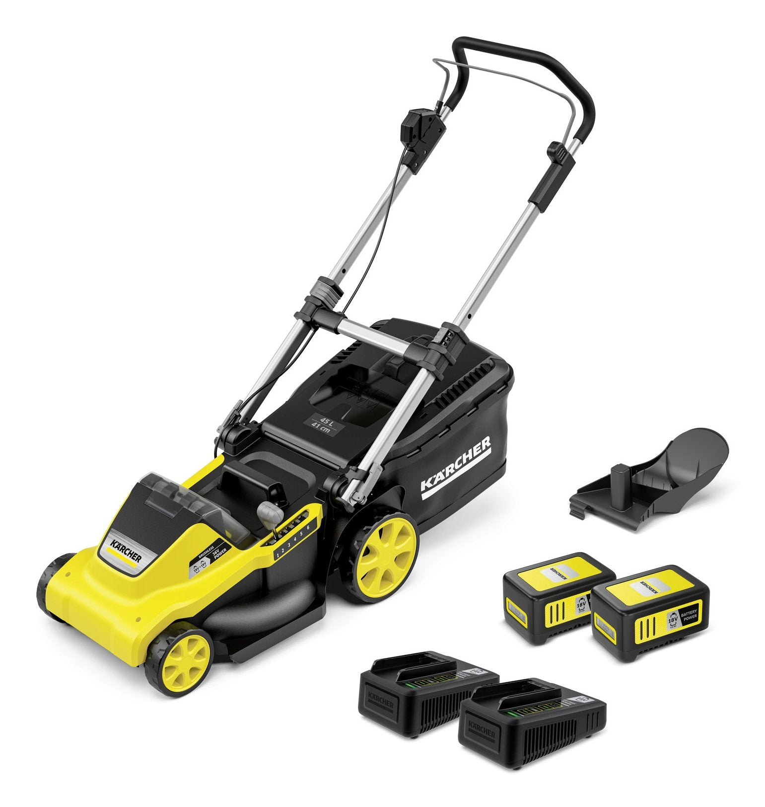 EAN 4066529036421 - Kärcher LMO 5-18 Dual Cortacésped de empuje a gasolina Batería Amarillo, Negro imagen 1
