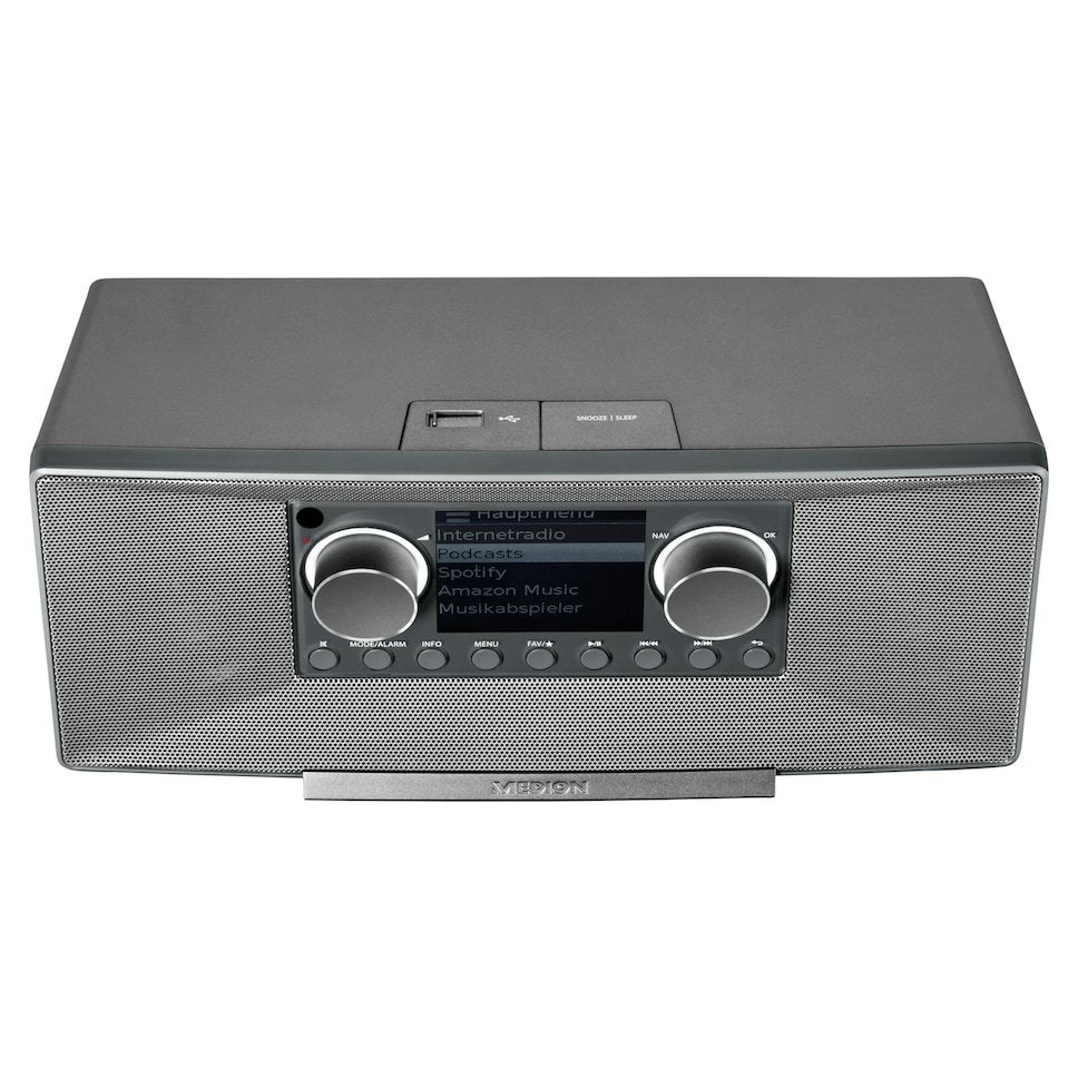 Medion Md 89289 Stereo Internetradio Grau