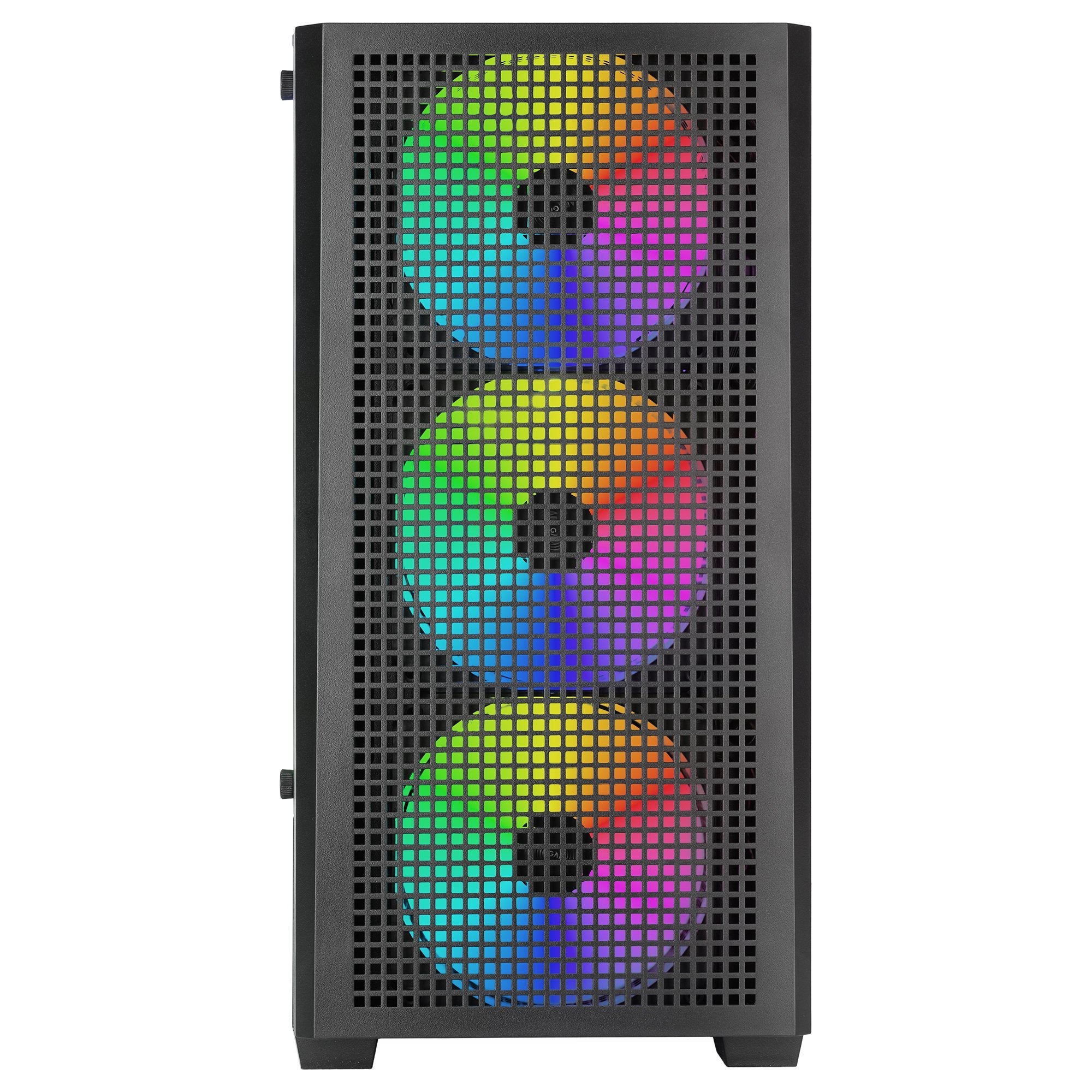Caja Pc  Microatx Mars Gaming Mc-Vector Gpu Max 282mm Cristal Templado Mesh Argb Usb-C Negra