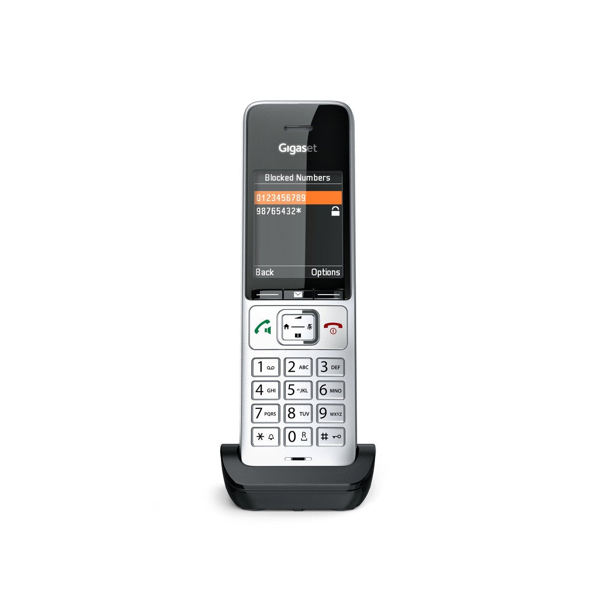 EAN 4250366866062 - Gigaset COMFORT 500HX Teléfono DECT/analógico Identificador de llamadas Negro, Plata imagen 8