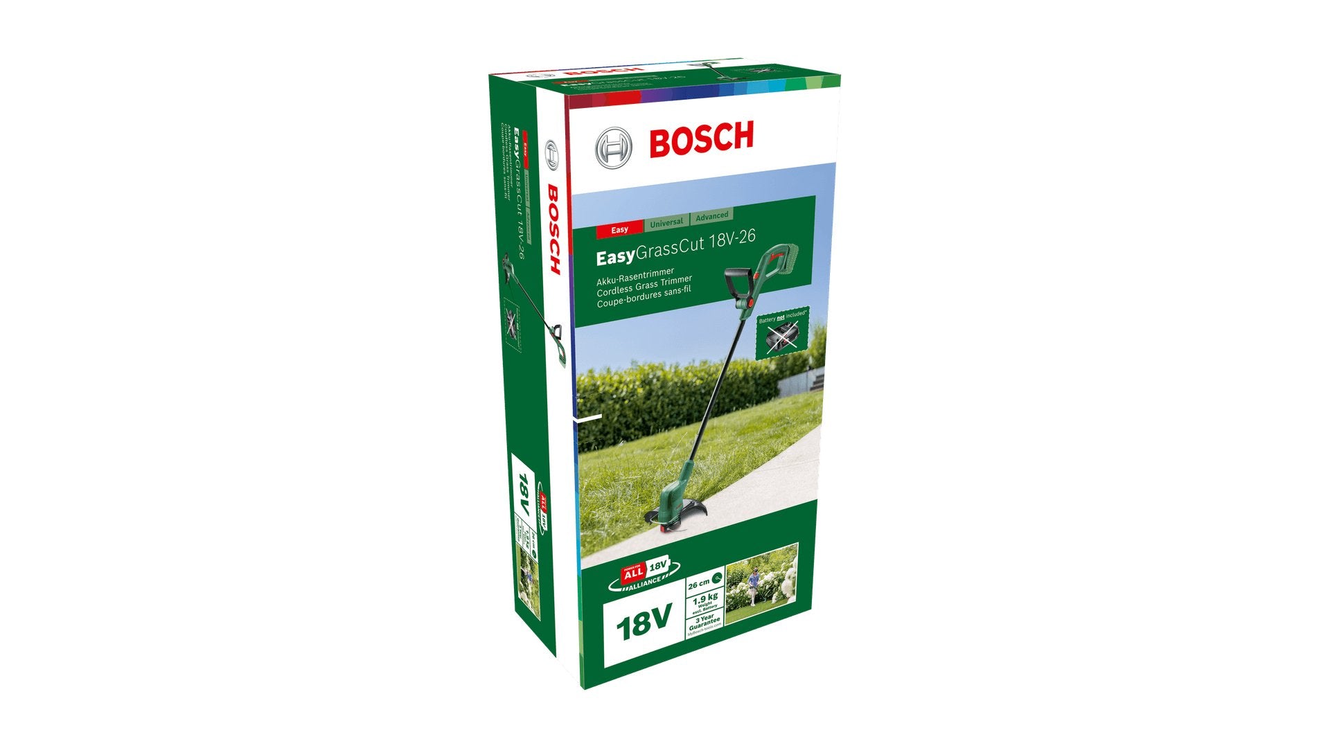EAN 3165140973380 - Bosch EasyGrassCut 18V-26 26 cm Batería Negro, Verde imagen 7