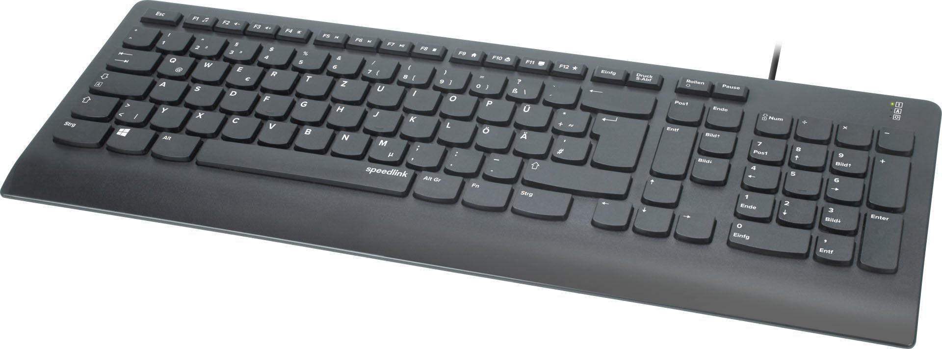 EAN 4027301964691 - SPEEDLINK SL-640009-BK teclado Oficina USB QWERTZ Alemán Negro imagen 2