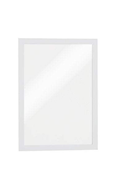 Durable Duraframe - Soporte Para Documentos - Apto Para Montaje En Pared, Fijación De Puerta - Para A4 - Doppelseitig - Blanco (Paquete De 2)