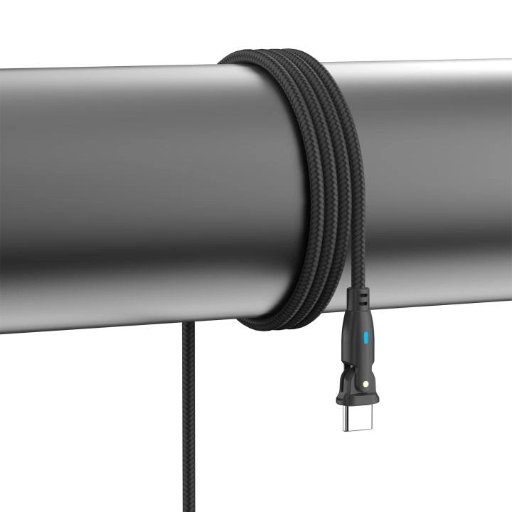 Cable 3mk Hyper  N-Series C To C 2m Pd 3.0 20v 3a 60w Negro - Swivel