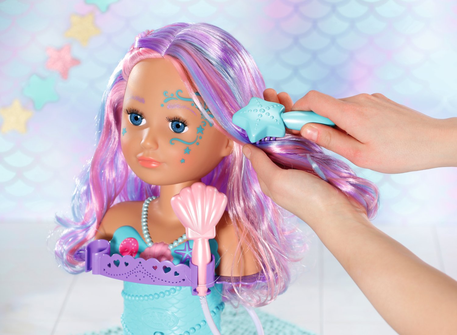 EAN 4001167830550 - BABY born Sister Styling Mermaid Head Muñeca de baño Multicolor imagen 4