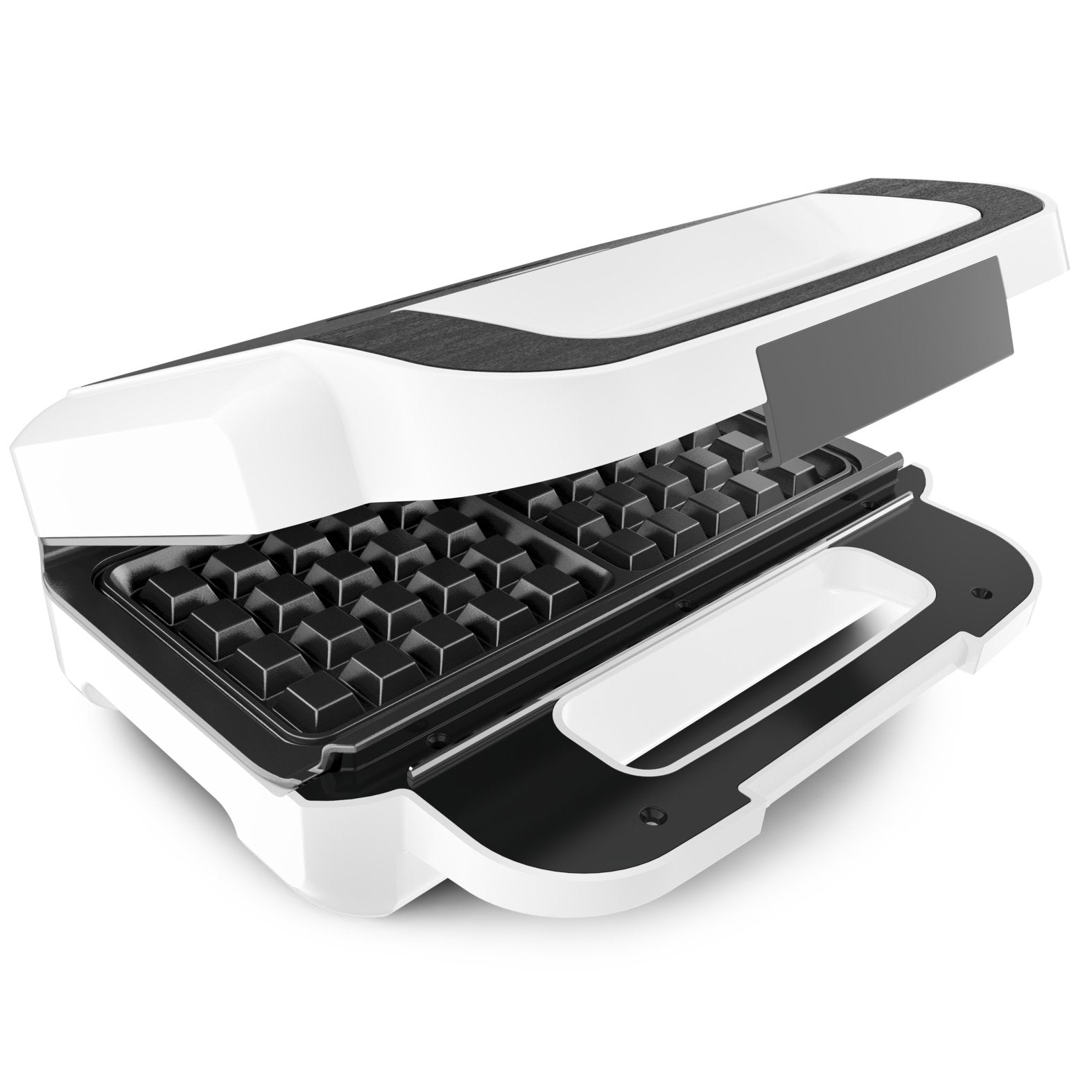 Sandwichera  Tefal Snack Xl Sw7011, Blanco/Gris, 850 Vatios, Con 2 Juegos De Platos Sw 7011