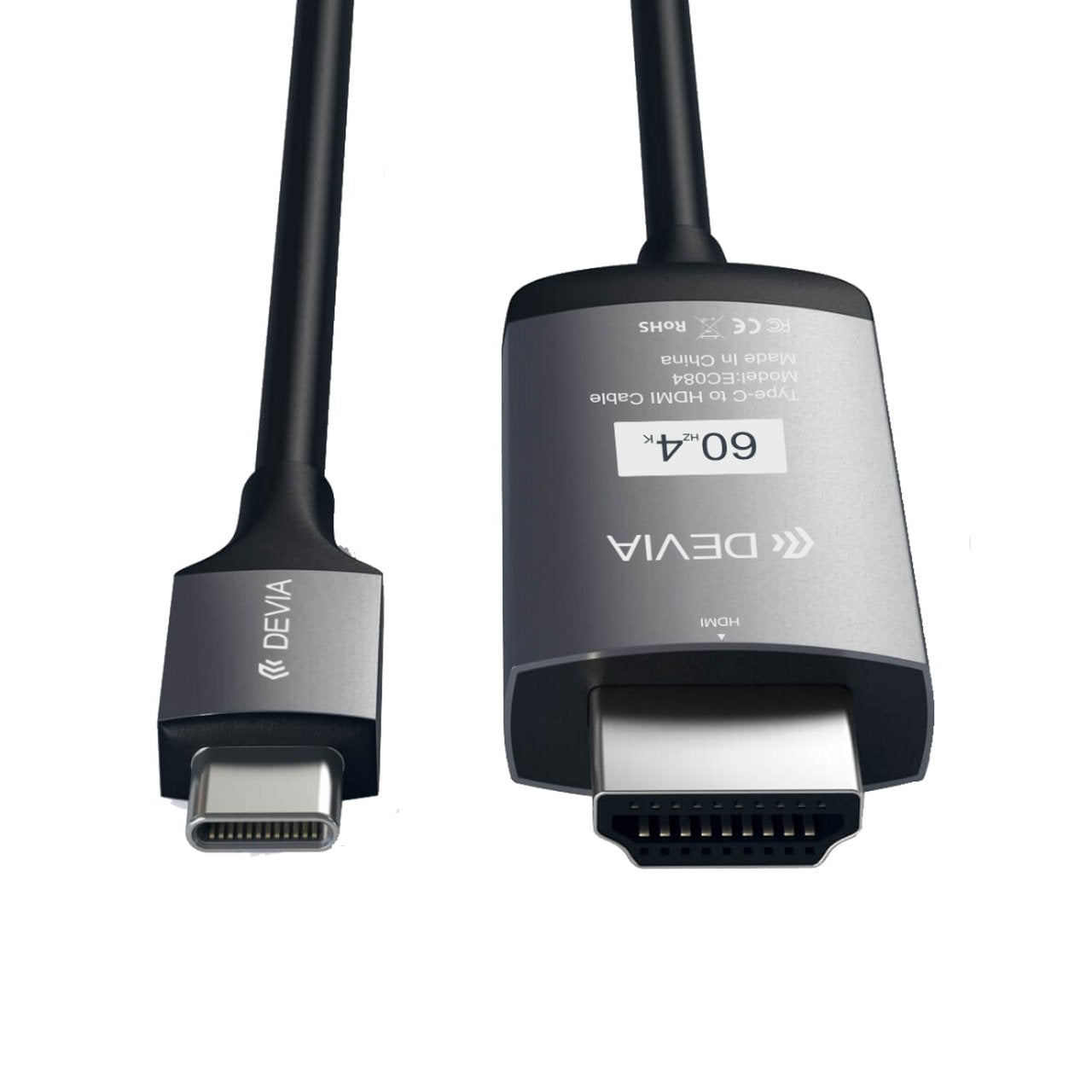 Storm Series Hdmi Cable  (Type-C To Hdmi) Black