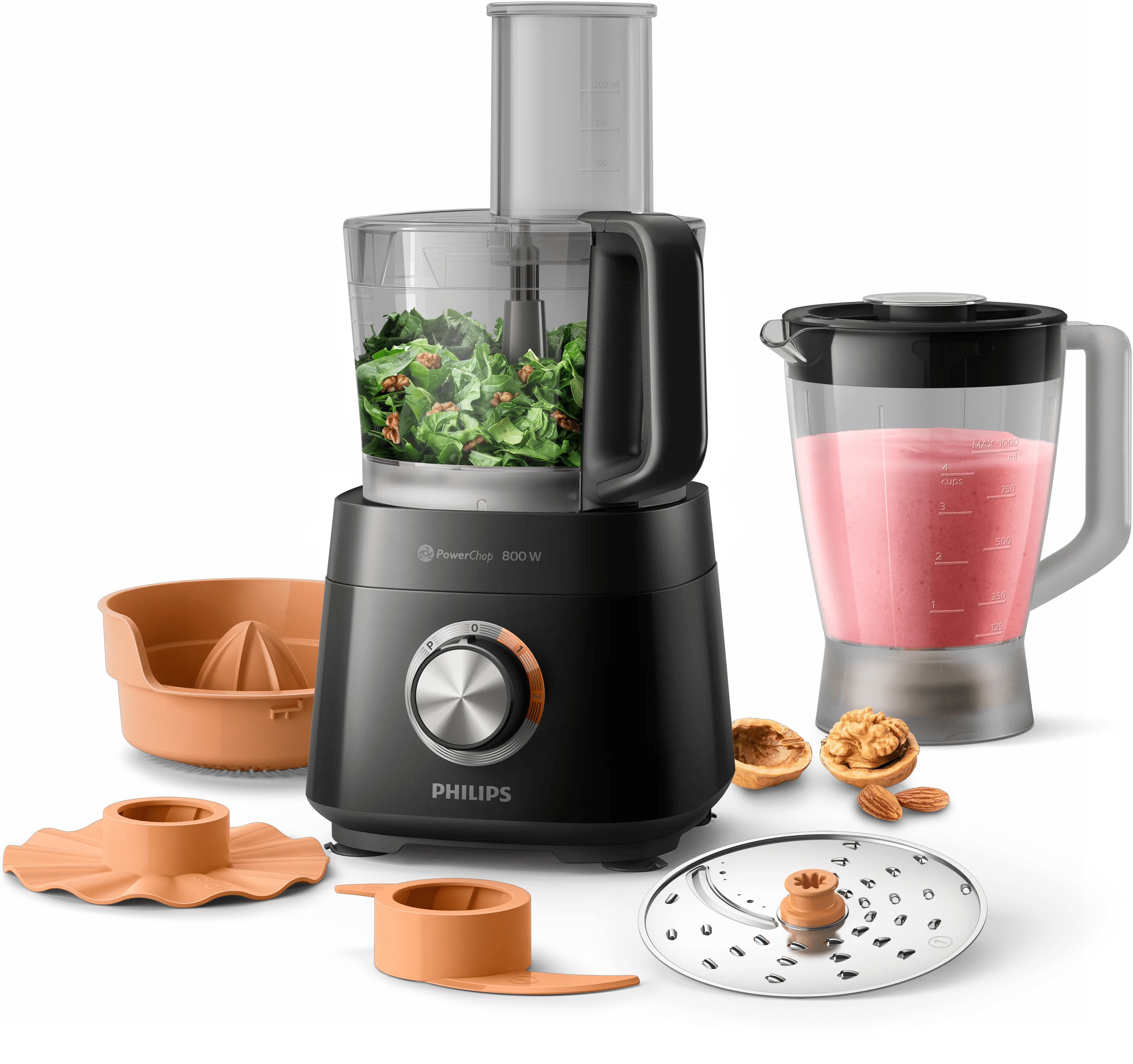 EAN 8720389002687 - Philips Viva Collection HR7510/10 robot de cocina 800 W 2,1 L Negro imagen 3