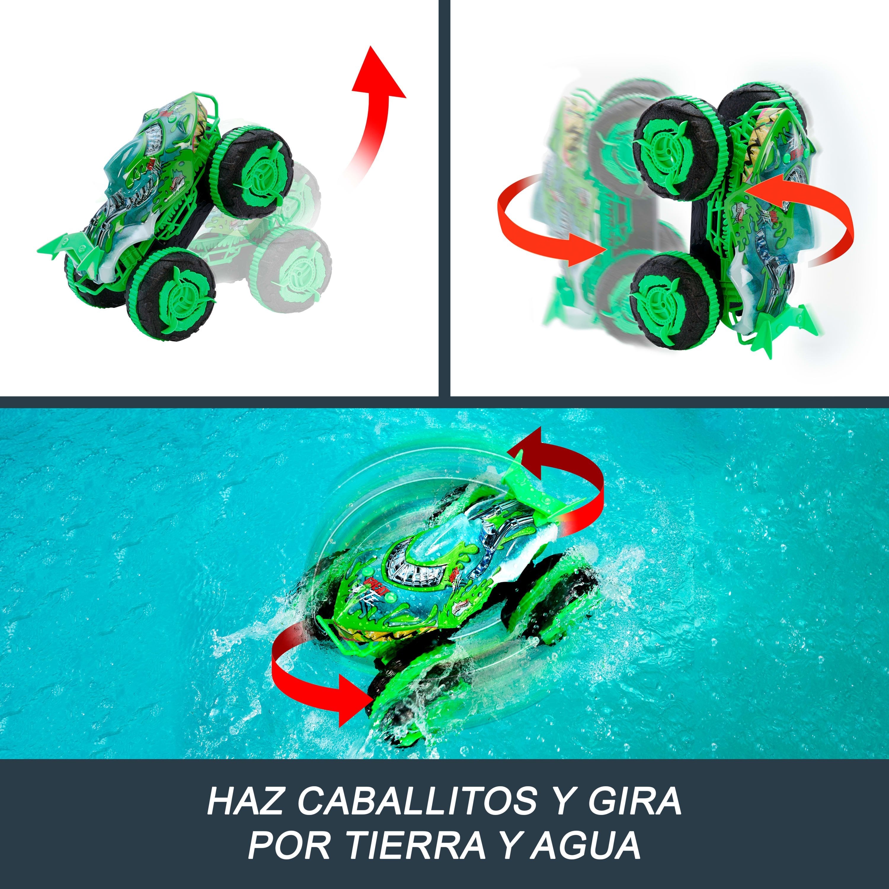 Coche Todoterreno Radio Control Mutant Chaos Monster Trucks Hot Wheels