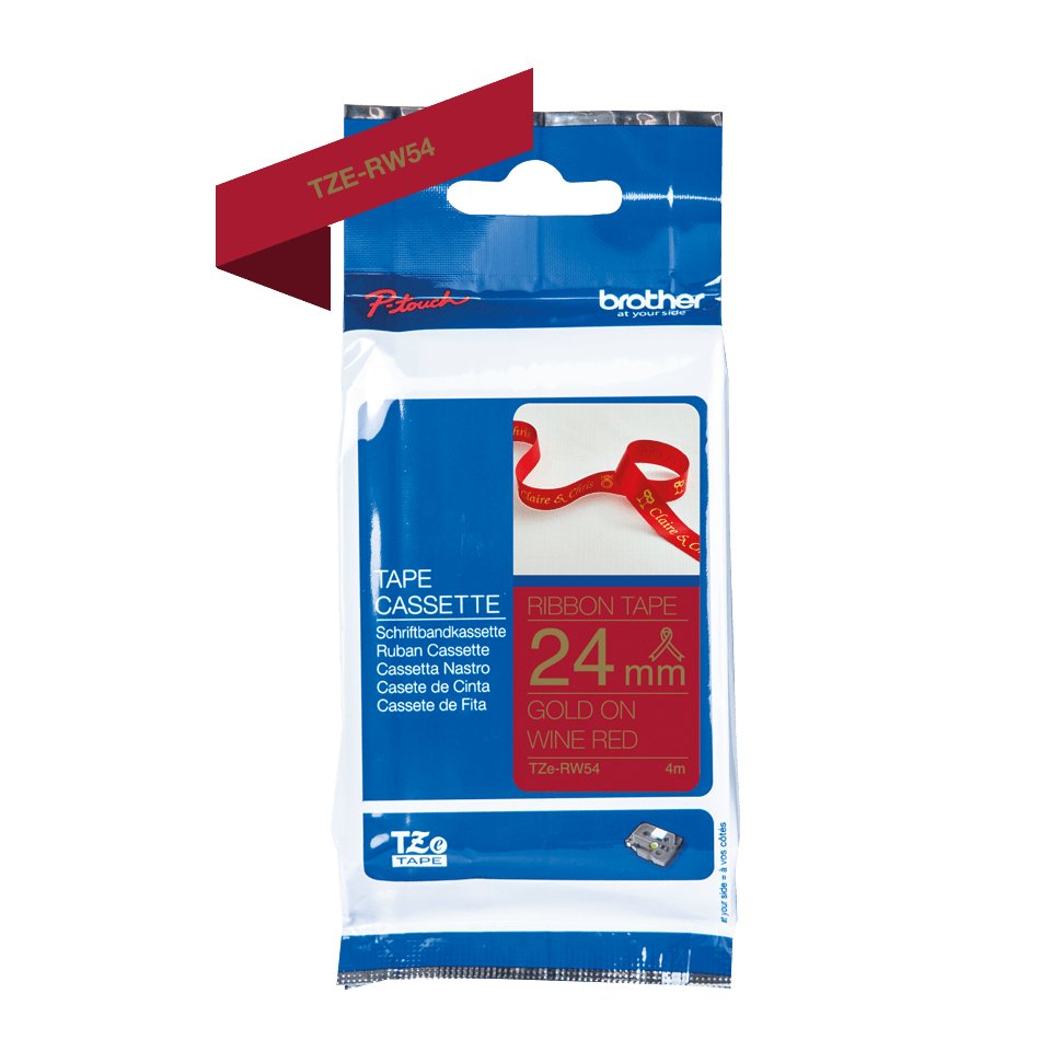 Brother Tze-Rw54 Cinta Para Impresora Oro