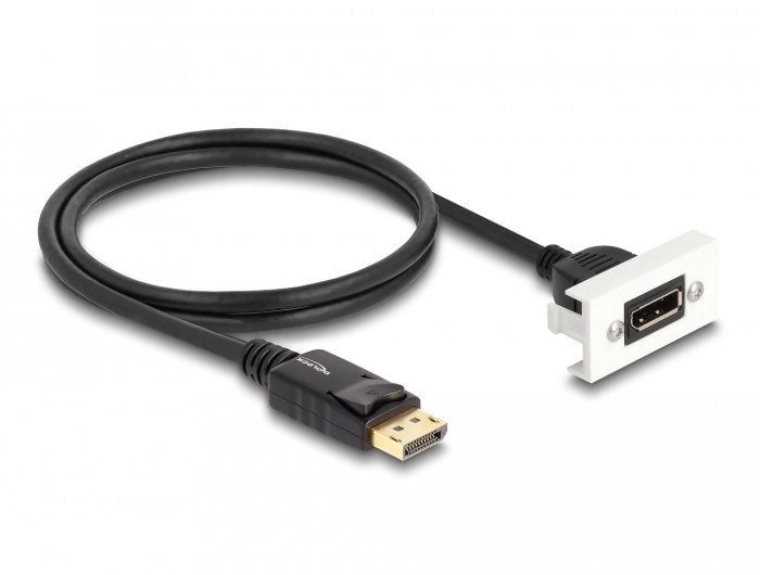 Delock Módulo Easy 45 Displayport 8k 30 Hz Con Cable Corto, 22,5 X 45 Mm