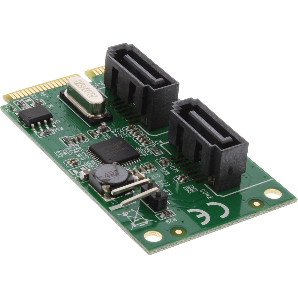 Tarjeta Inline Mini-Pcie 2.0 2x Sata 6gb/S Raid 0 / 1 / Span