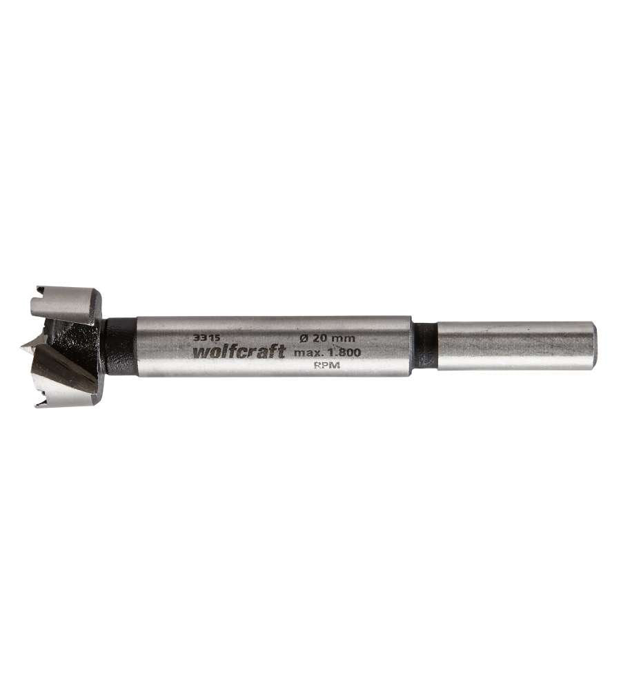 Wolfcraft 3315000 Broca Forstner 20 Mm Longitud Total 90 Vástago Cilíndrico 1 Ud.