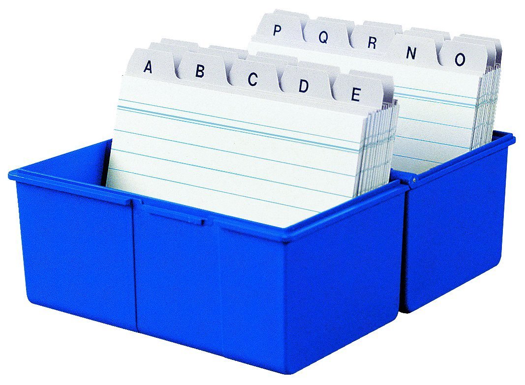 Han A7 Karteikasten A7 300 Karteikarten Azul