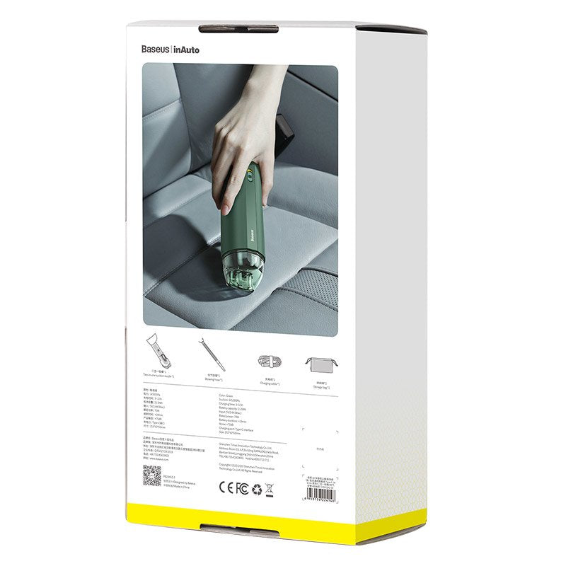 EAN 6953156224148 - Baseus CRXCQA2-06 aspiradora de mano Verde Sin bolsa imagen 10