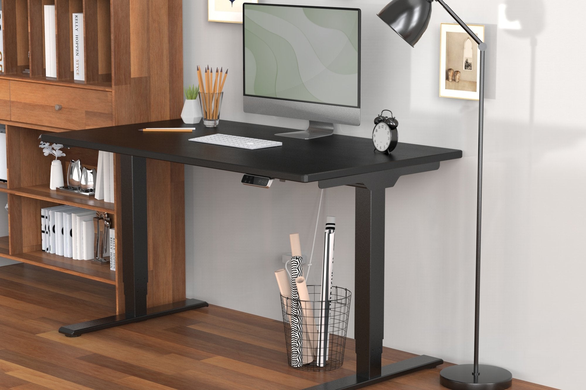 Digitus Bastidor De Mesa Eléctrico De Altura Regulable, Motor Doble, 3 Niveles, Negro