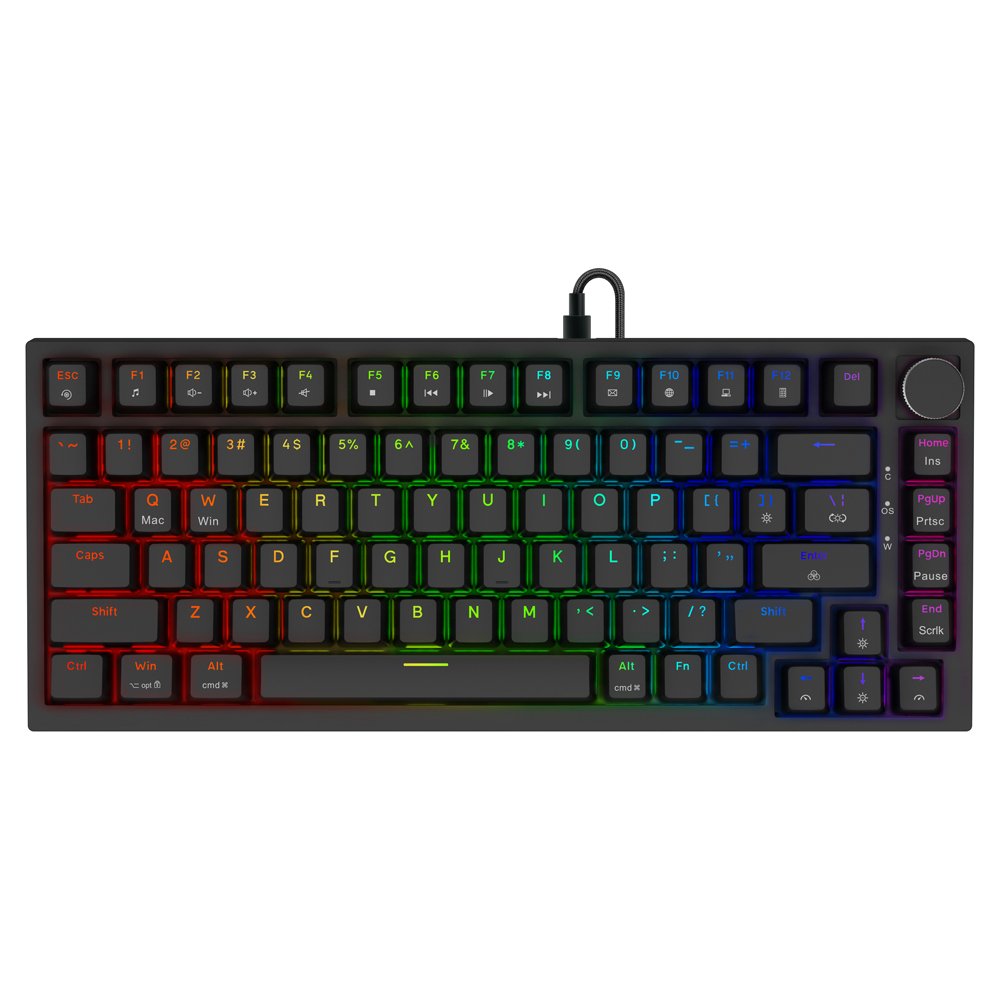 Savio Astral Black Jade Teclado Juego Usb Qwerty Internacional De Ee.Uu. Negro