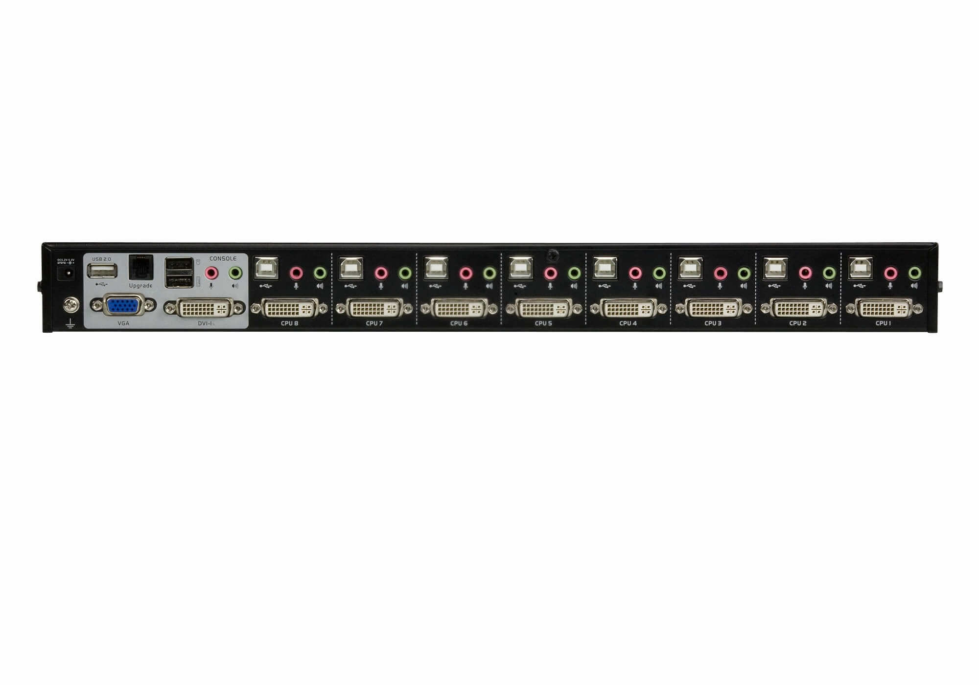 Switch Kvm, 8 Puertos, Aten Cs1768, Usb, Dvi, Audio, 48,26cm (19") 1u