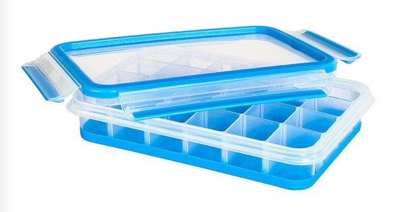 Emsa Fiambrera Para Cubitos De Hielo Clip & Close Azul Redondo