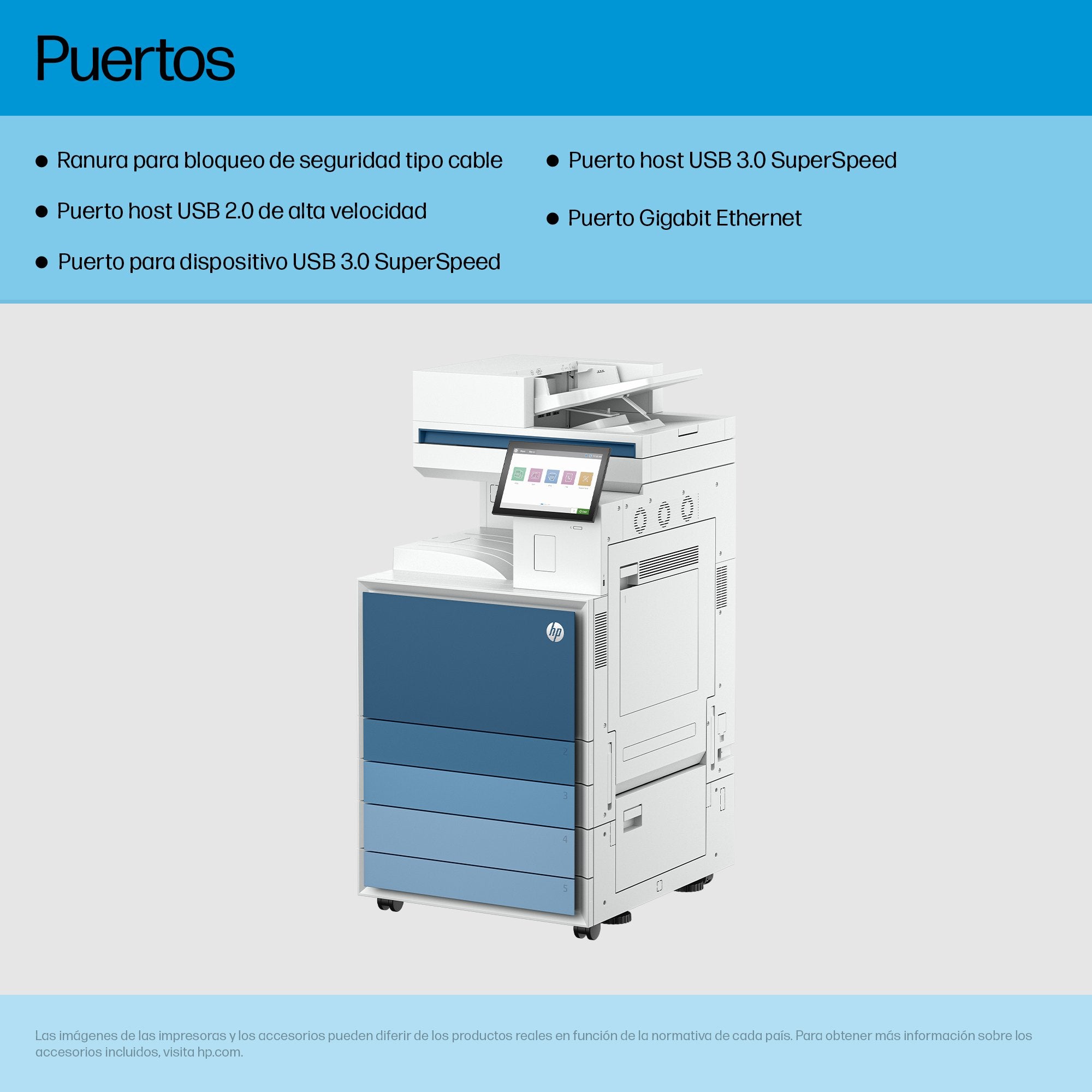 EAN 0198828506290 - HP LaserJet Enterprise LaserJet Ent MFP 8601dn Laser A3 1200 x 1200 DPI 70 ppm Wifi imagen 4