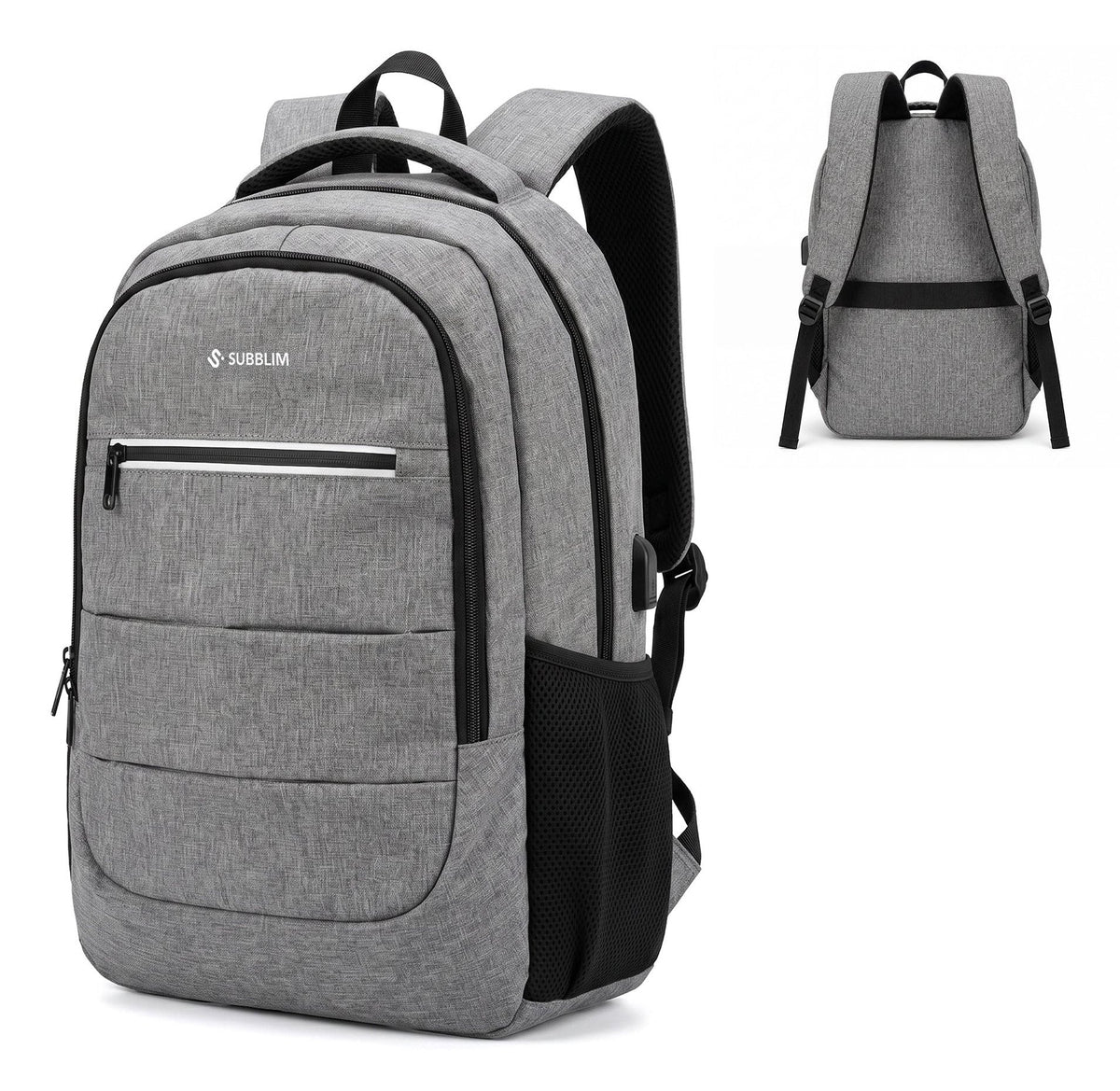 EAN 8436586743888 - SUBBLIM City Plus mochila City backpack Gris Poliéster imagen 1